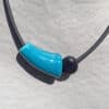 Collier Comète en céramique pour femme couleur turquoise