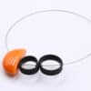 Collier Stella en céramique pour femme couleur orange