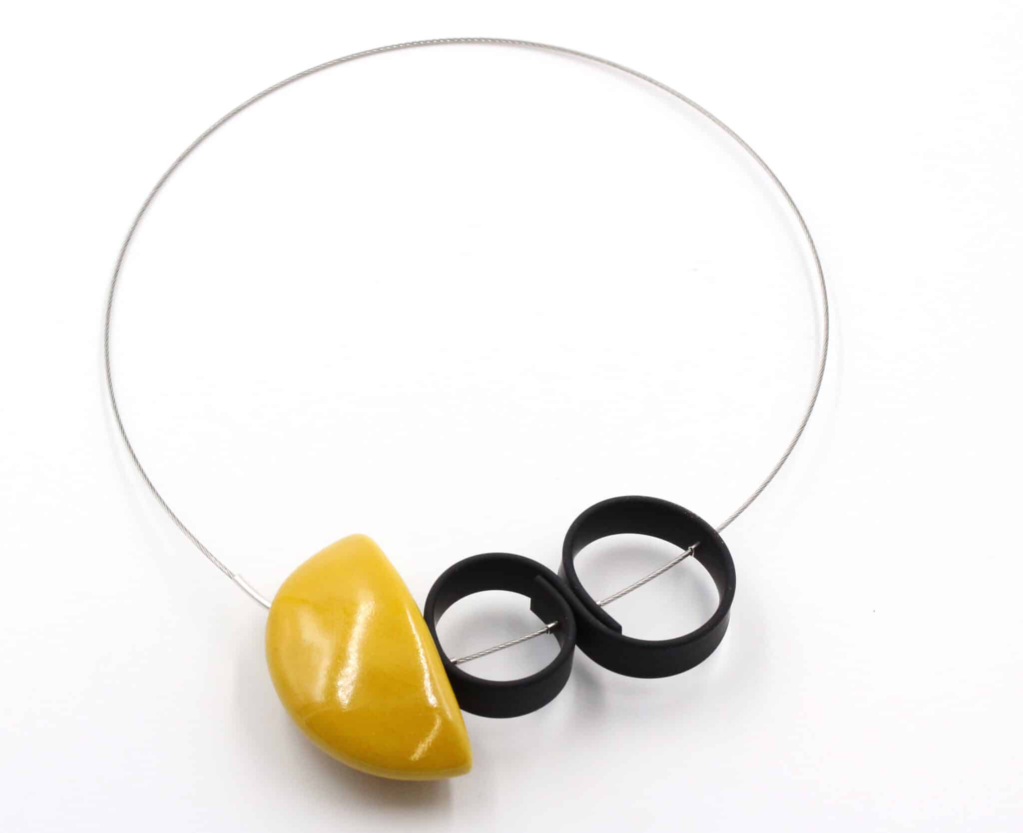 Collier Stella en céramique pour femme couleur soleil