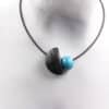 Collier Naïs pvc en céramique pour femme couleur turquoise