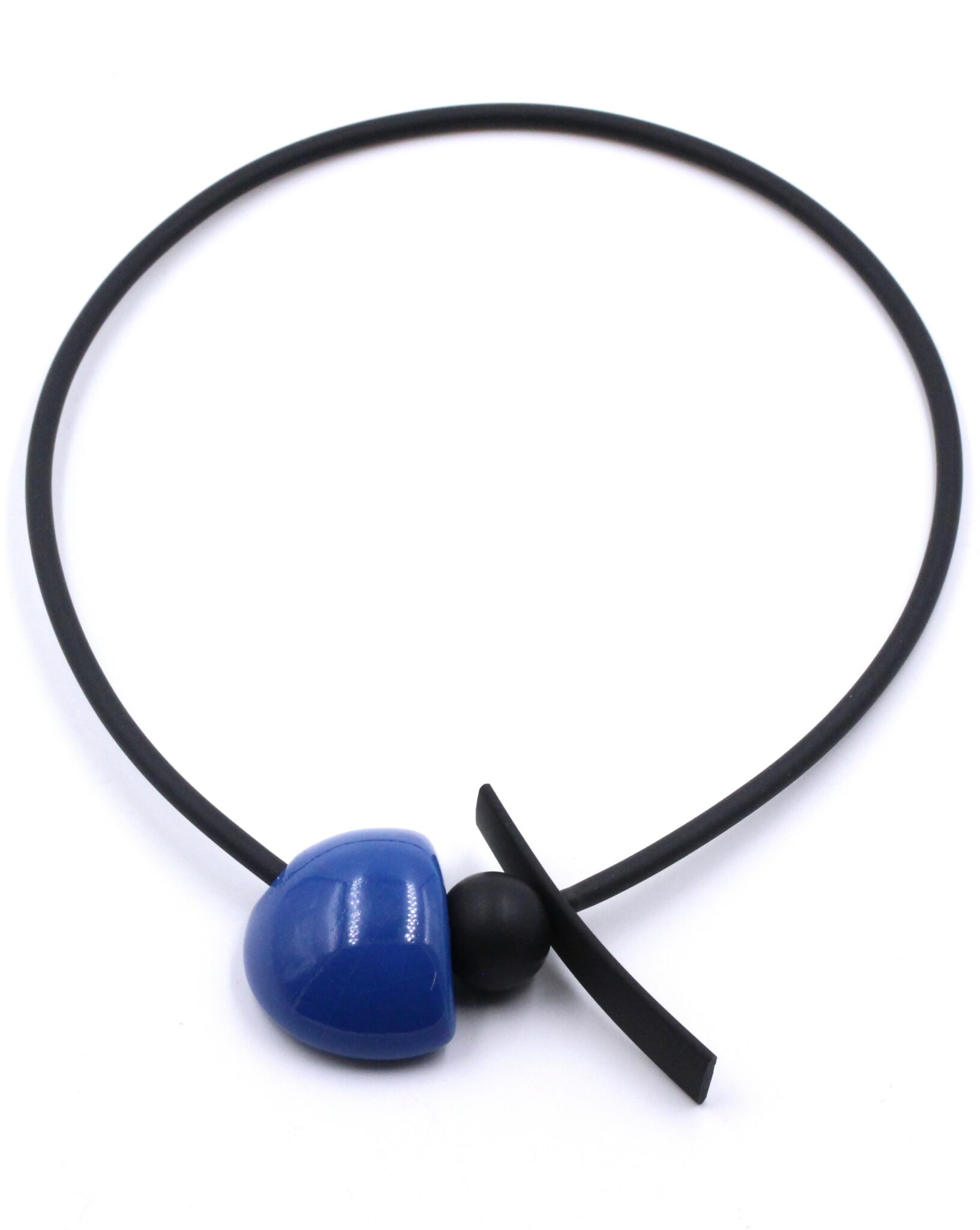 Collier shogun en céramique pour femme couleur azur