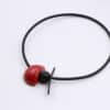 Collier shogun en céramique pour femme couleur cerise