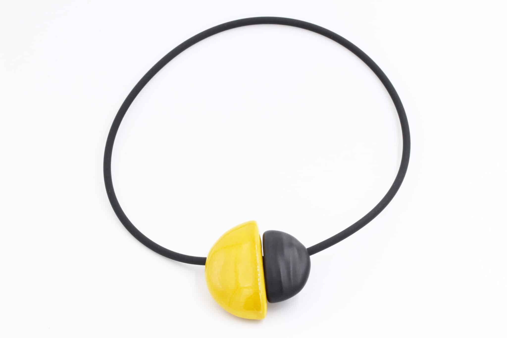 Collier Inca en céramique pour femme couleur soleil