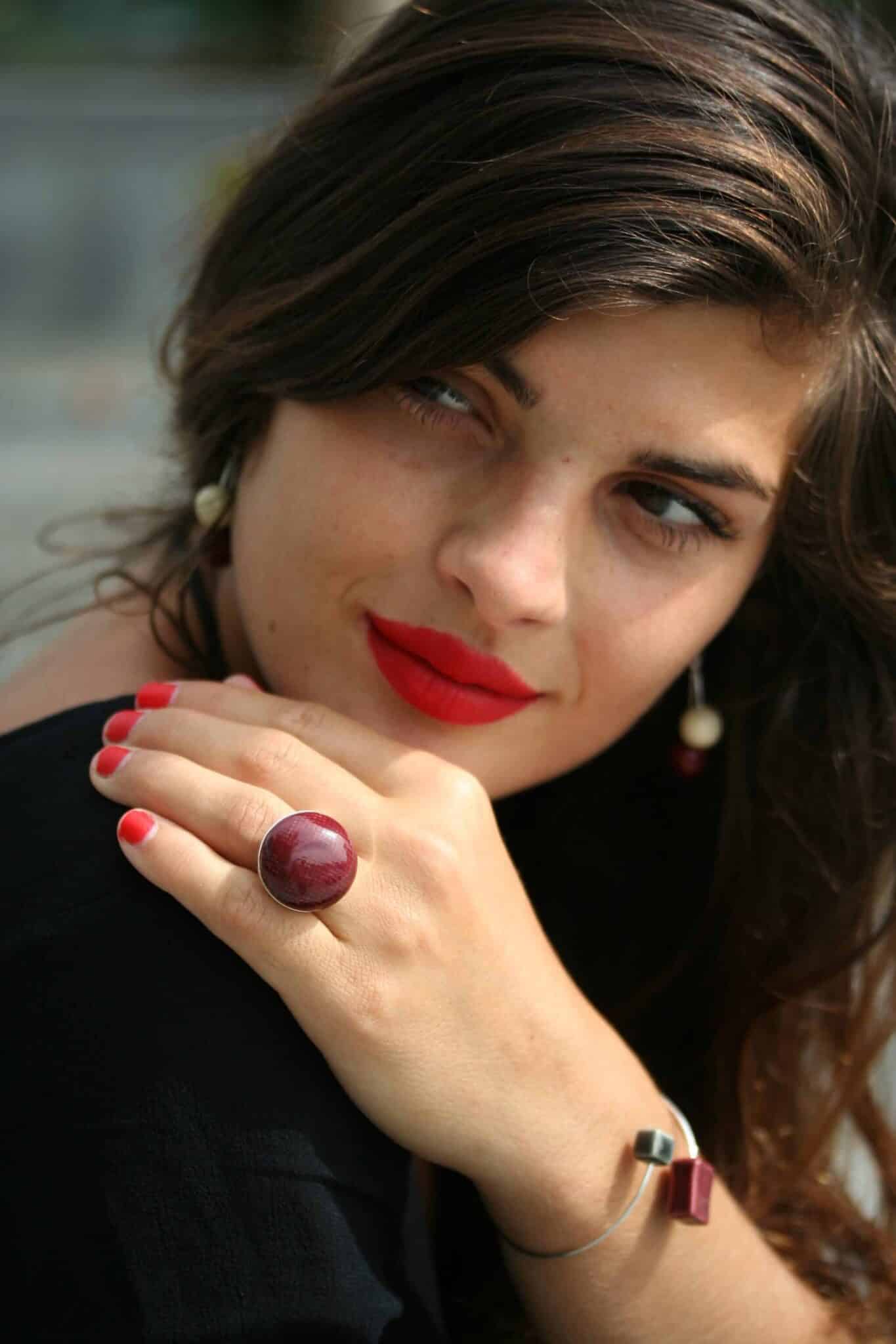 Bague 'bulle' unie