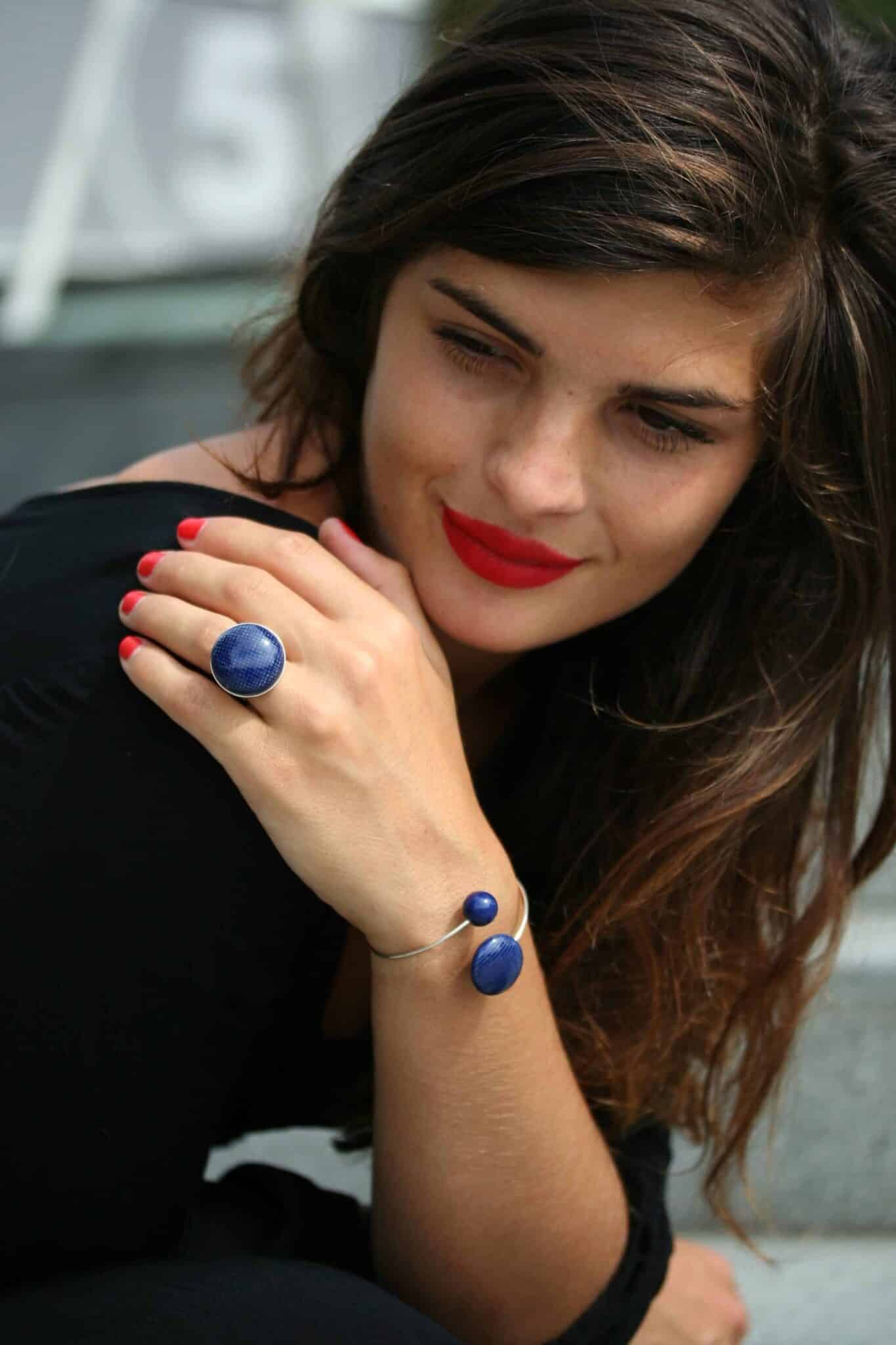 Bague 'bulle' unie