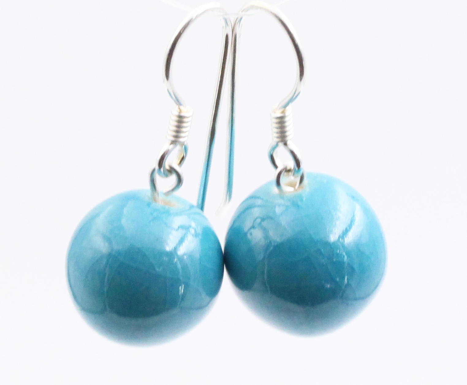 Boucles d'oreilles 'Perles' turquoise