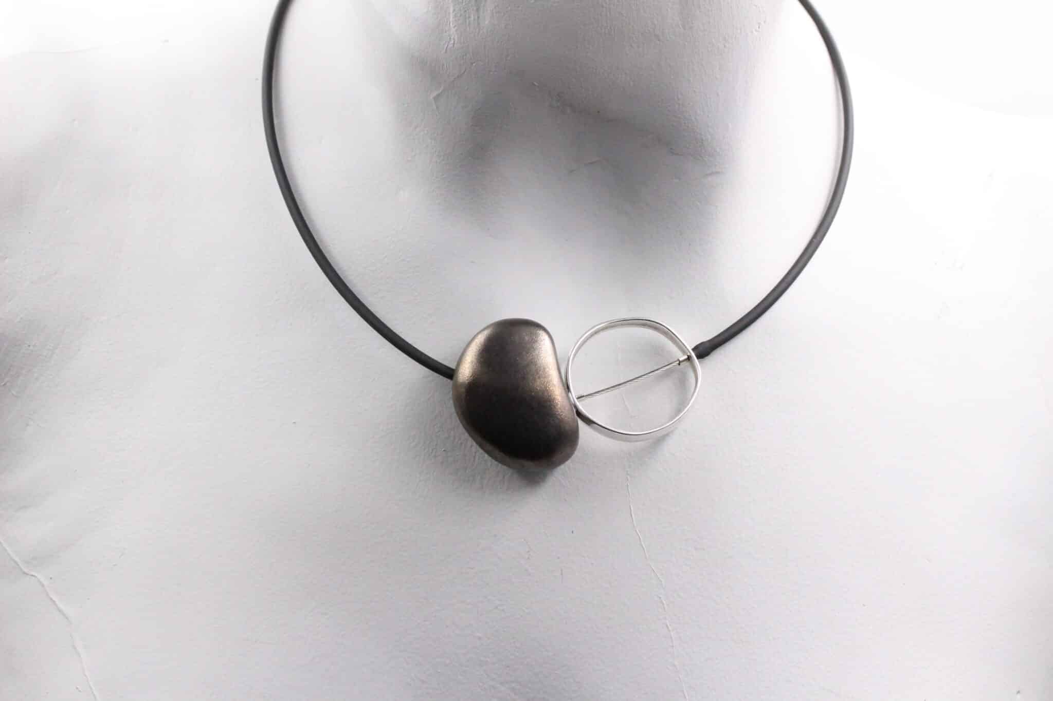 Collier Graphik pvc en céramique pour femme couleur fonte