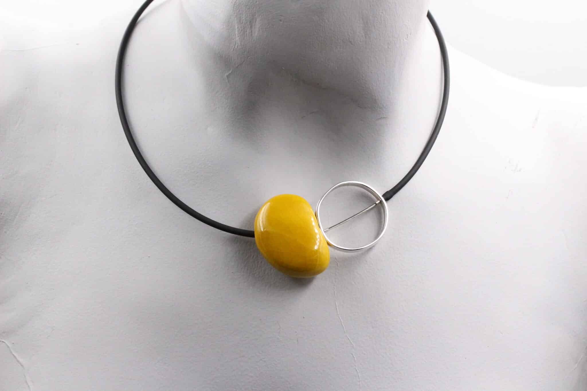 Collier Graphik pvc en céramique pour femme couleur soleil