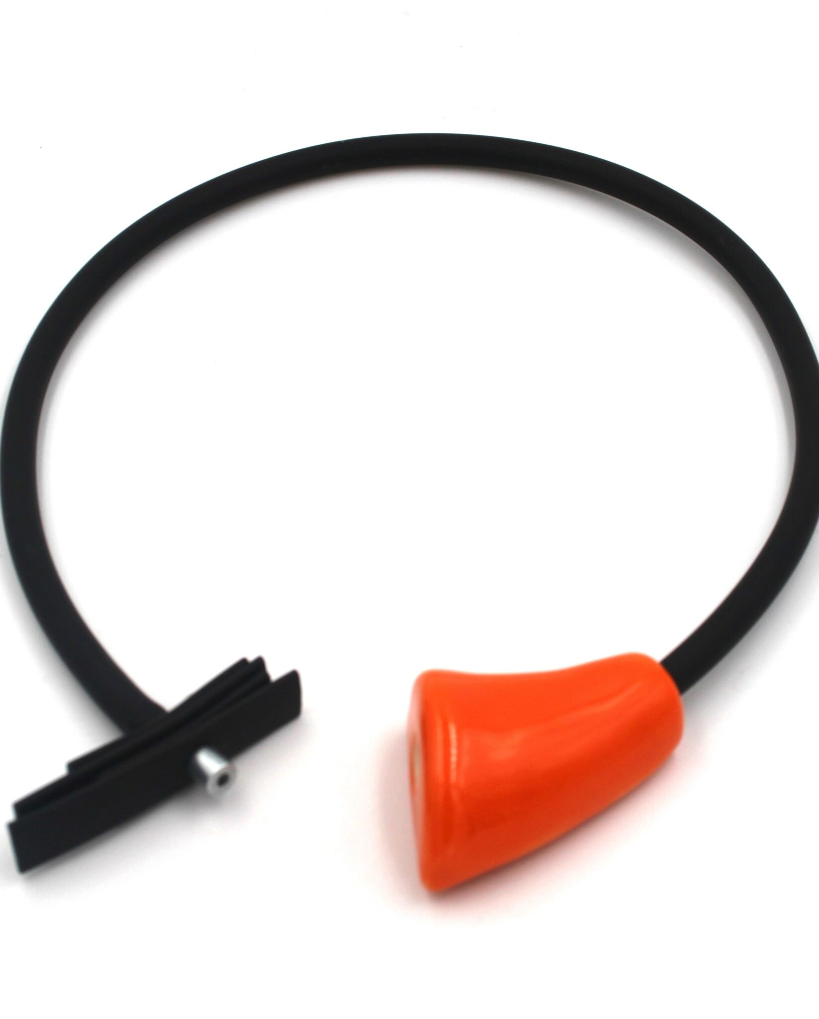 Collier Tribal en céramique pour femme couleur orange