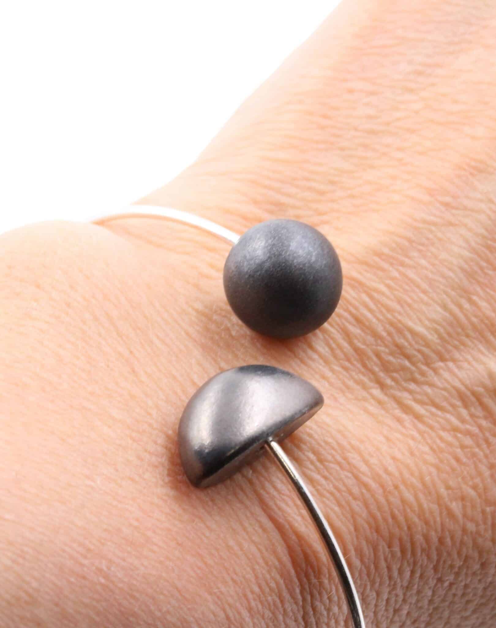 Bracelet inca argent en Céramique pour femme couleur fonte