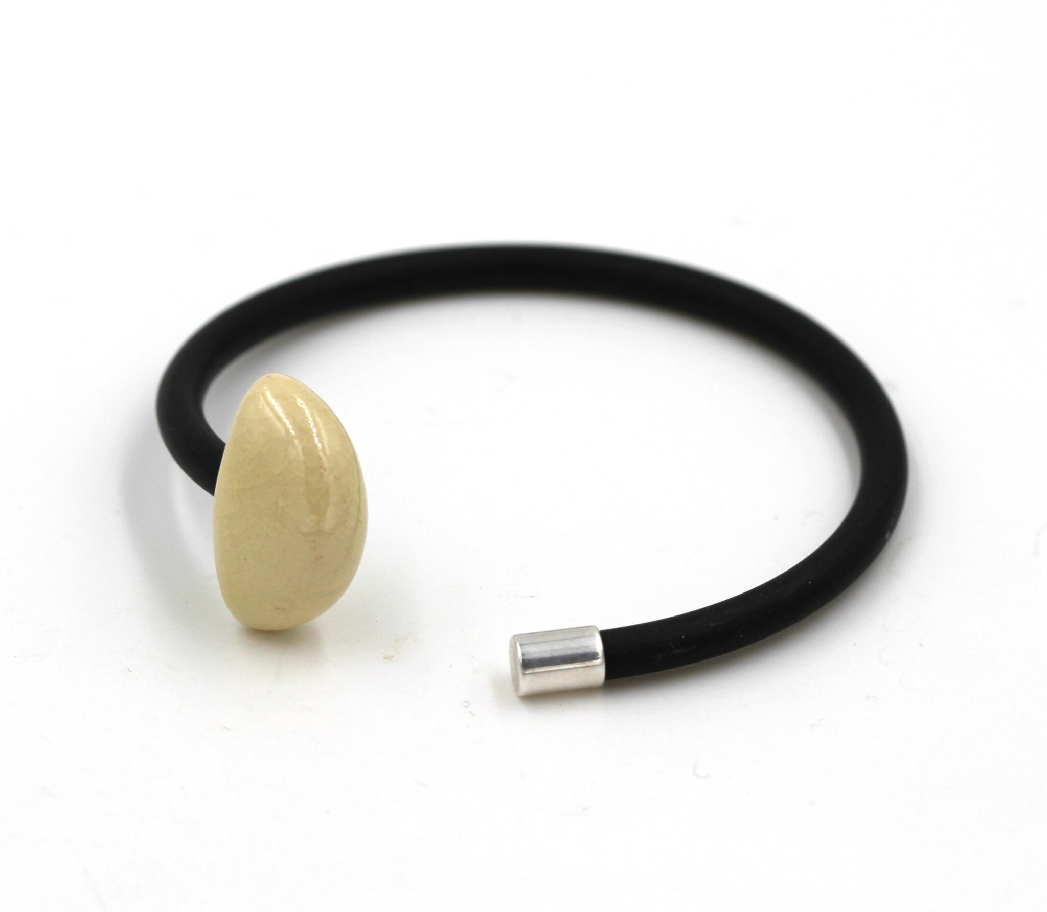 Bracelet inca pvc en Céramique pour femme couleur ivoire