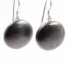 Boucles d'oreilles Soleil en céramique pour femme couleur noir