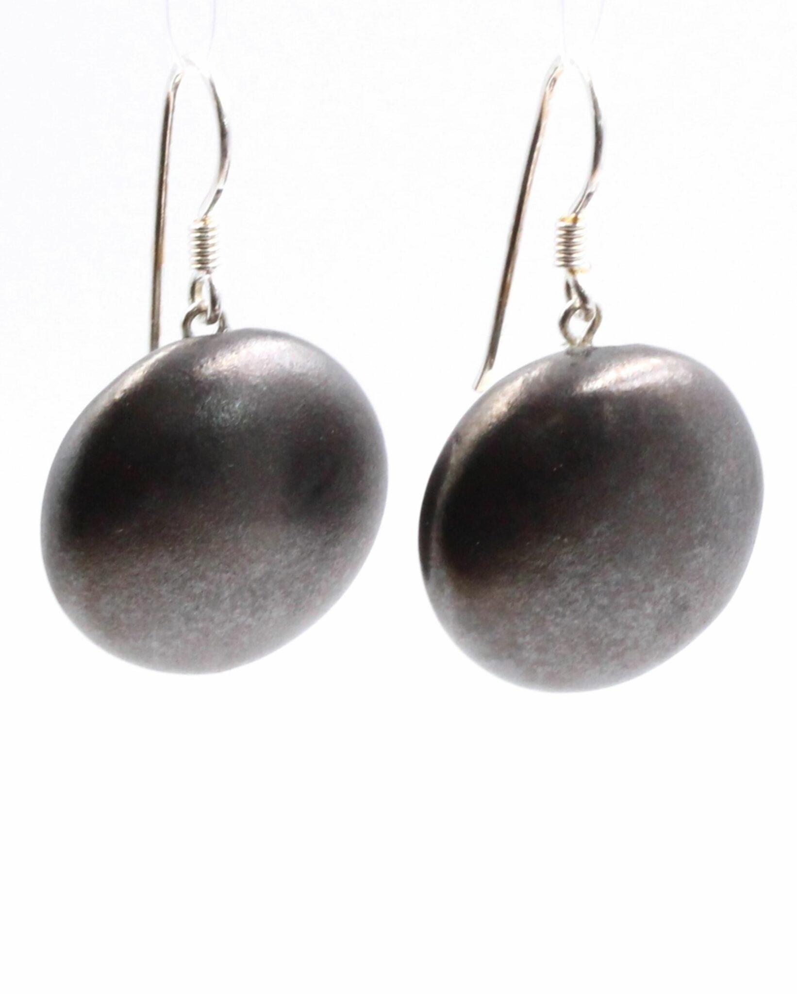 Boucles d'oreilles Soleil en céramique pour femme couleur noir